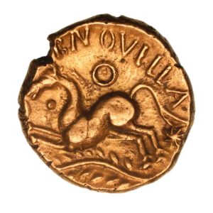 Trinovantes Dubnovellaunos c. 5 BC-AD 10 D. Branch Gold Stater *Scarce*