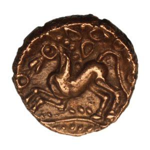 Trinovantes Dubnovellaunos c. 5 BC-AD 10 D. Trefoil Gold Quarter Stater *Very Rare*