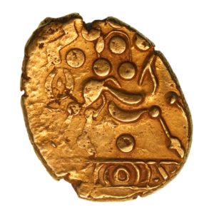 Catuvellauni 1st Century BC Ingoldisthorpe Crescents Gold Stater *Extremely Rare*