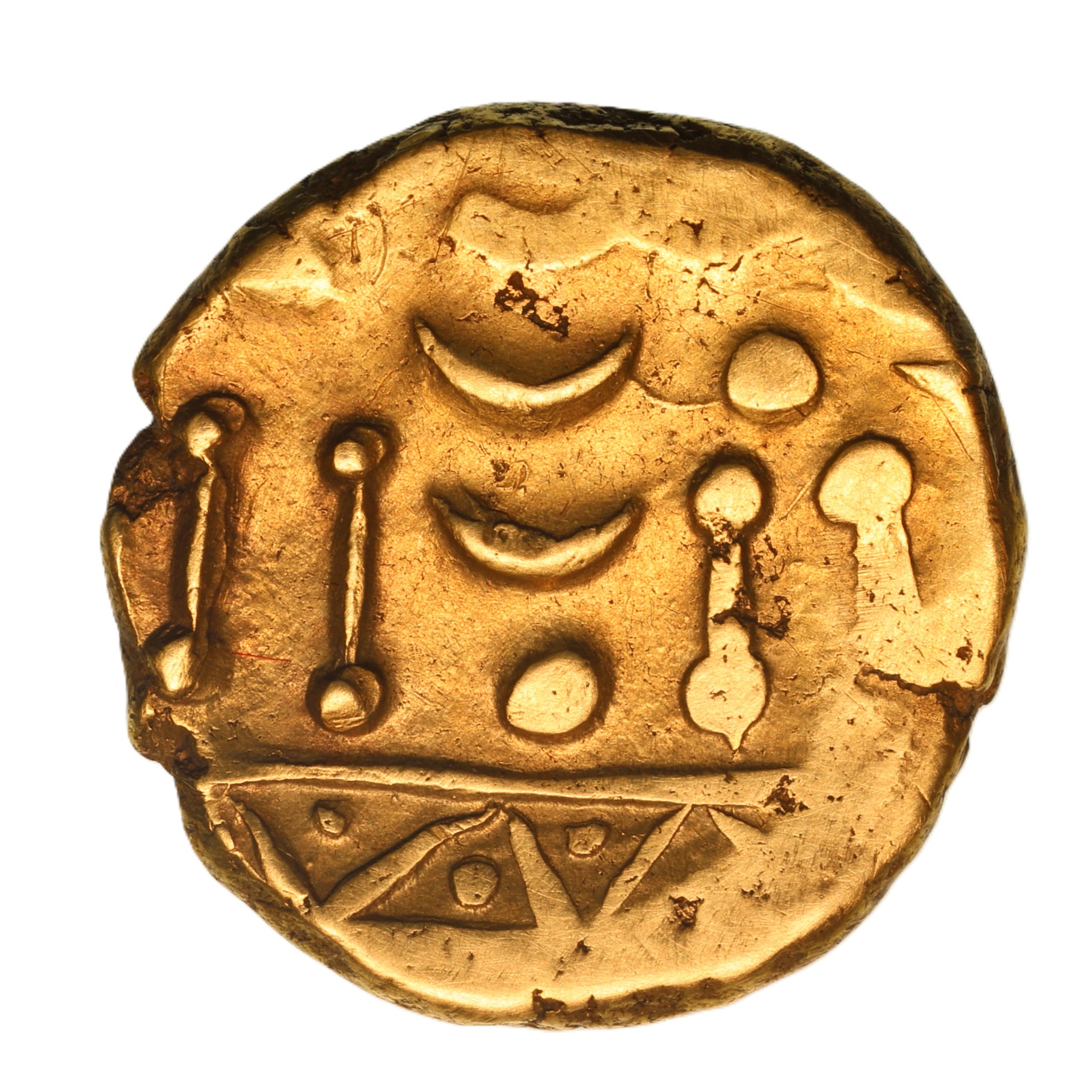 Catuvellauni 1st Century BC Westerham North 'Cross' Gold Stater *Extremely Rare*