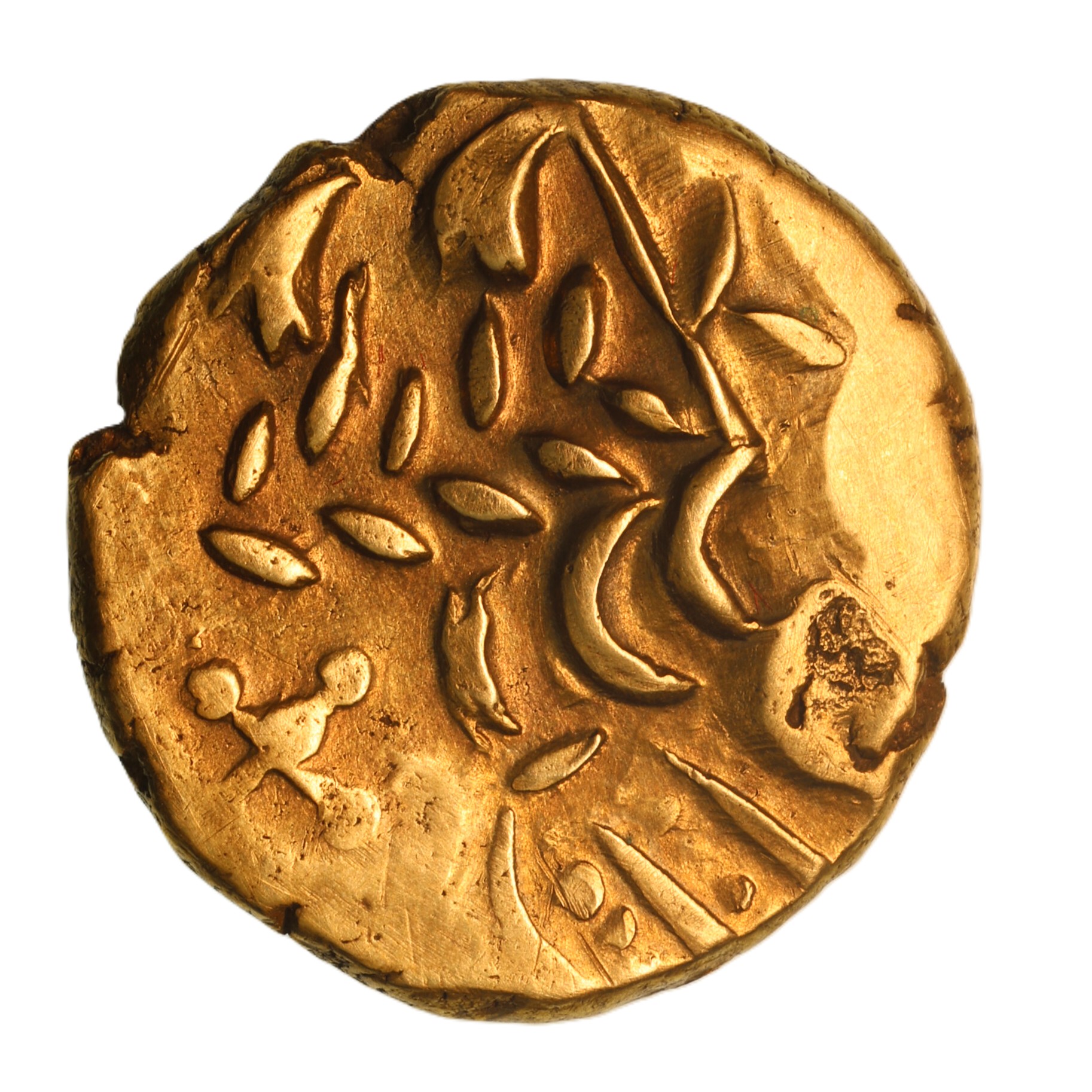 Catuvellauni 1st Century BC Westerham North 'Cross' Gold Stater *Extremely Rare* - Image 2