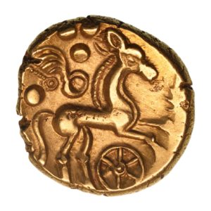Catuvellauni 1st Century BC Middle Whaddon Chase Big Wheel type Gold Stater *Scarce*