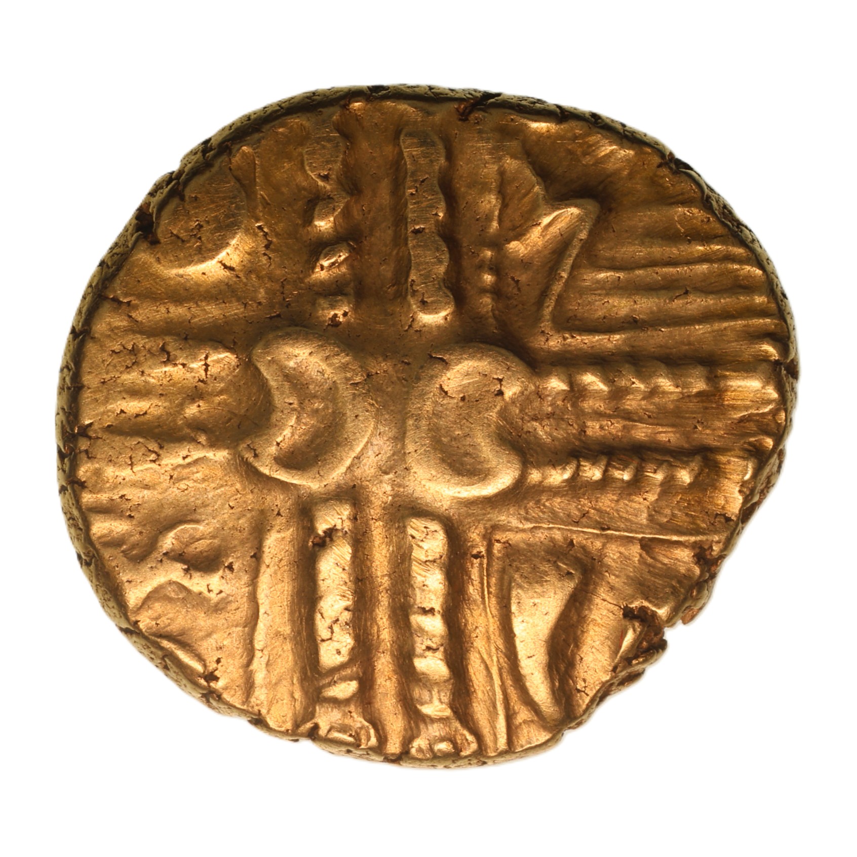 Catuvellauni 1st Century BC Middle Whaddon Chase Big Wheel type Gold Stater *Scarce* - Image 2