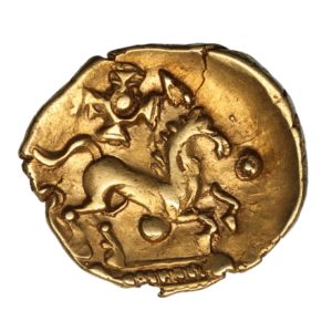 Catuvellauni 1st Century BC Whaddon Wings Gold Quarter Stater *Extremely Rare*