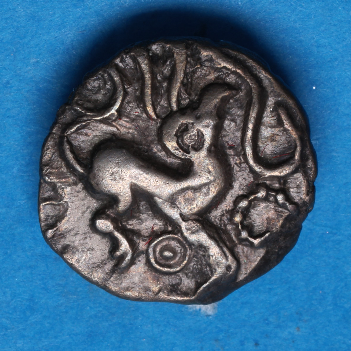 Catuvellauni 1st Century BC Puckeridge Bird Hare Silver Half Unit *Very Rare* - Image 3
