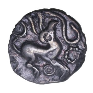 Catuvellauni 1st Century BC Puckeridge Bird Hare Silver Half Unit *Very Rare*