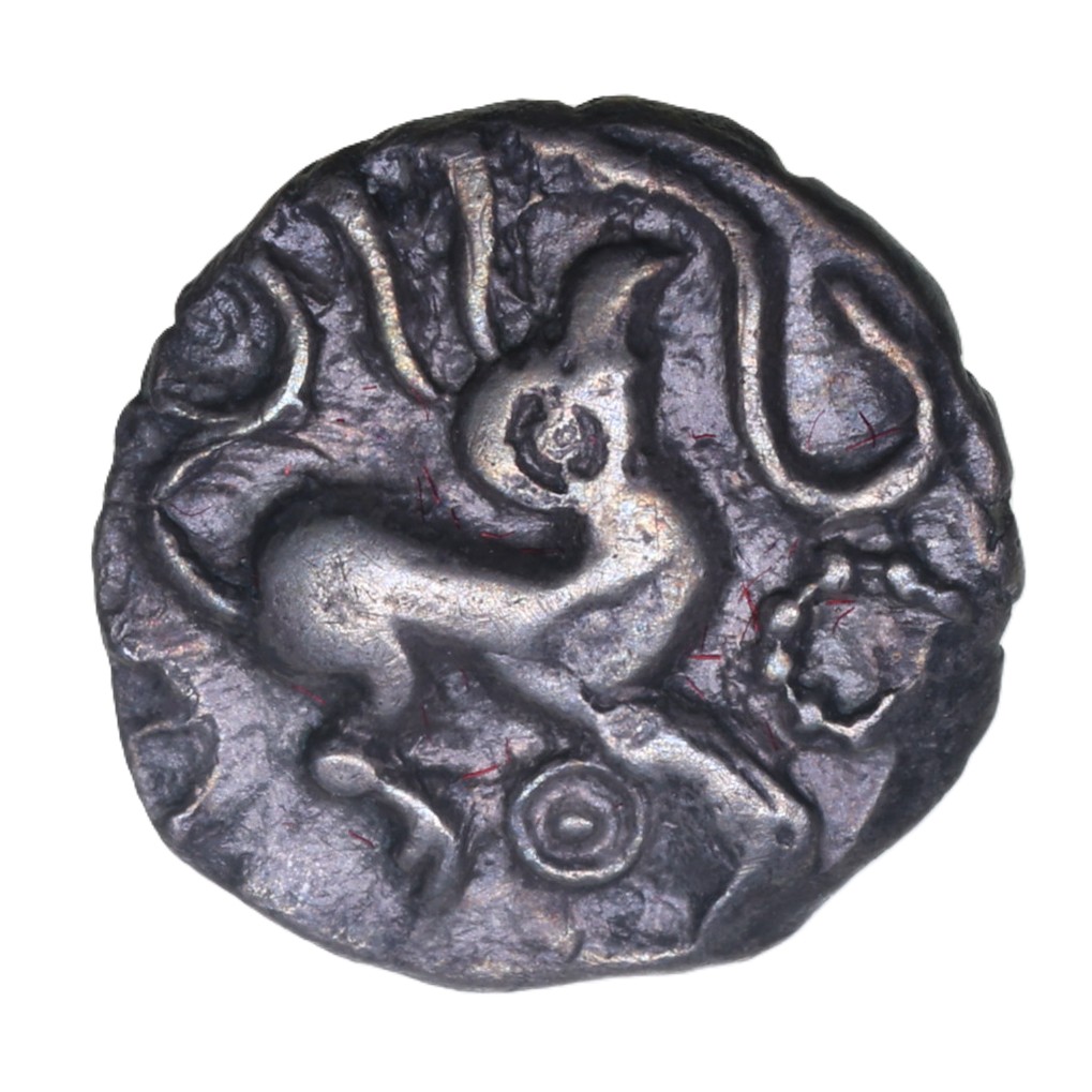 Catuvellauni 1st Century BC Puckeridge Bird Hare Silver Half Unit *Very Rare*