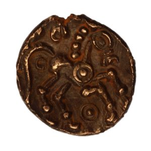 Catuvellauni Addedomaros c. 45-25 BC Addedomaros Floral Gold Quarter Stater *Rare*