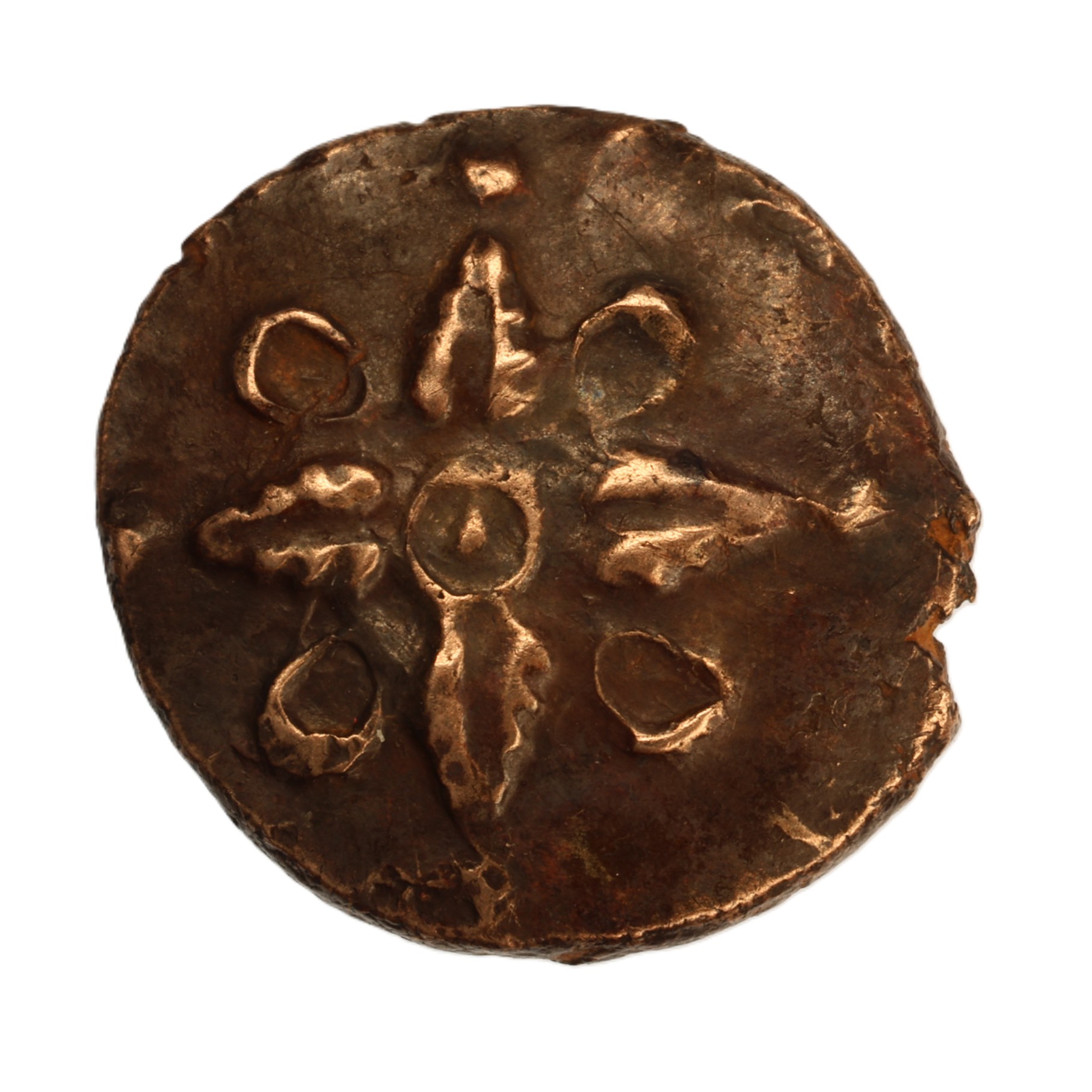Catuvellauni Addedomaros c. 45-25 BC Addedomaros Floral Gold Quarter Stater *Rare* - Image 2
