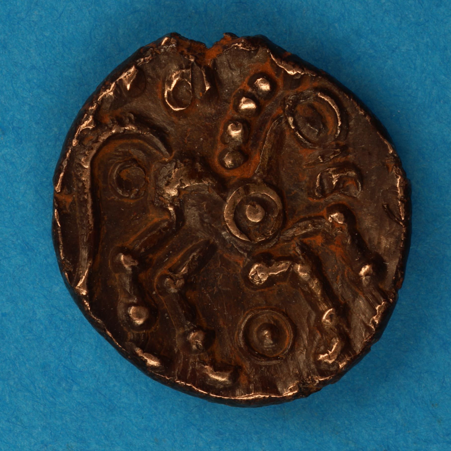 Catuvellauni Addedomaros c. 45-25 BC Addedomaros Floral Gold Quarter Stater *Rare* - Image 4