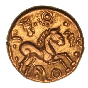 Catuvellauni Tasciovanos c. 25 BC-AD 10 Hidden Faces Gold Stater *Rare*