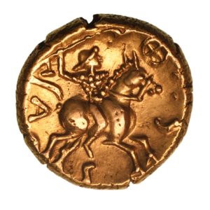 Catuvellauni Tasciovanos c. 25 BC-AD 10 Warrior Gold Stater *Scarce*