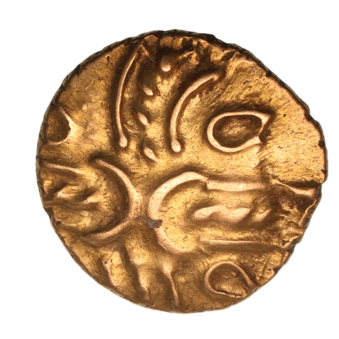 Catuvellauni Tasciovanos c. 25 BC-AD 10 T. Camul Gold Quarter Stater *Extremely Rare* - Image 2