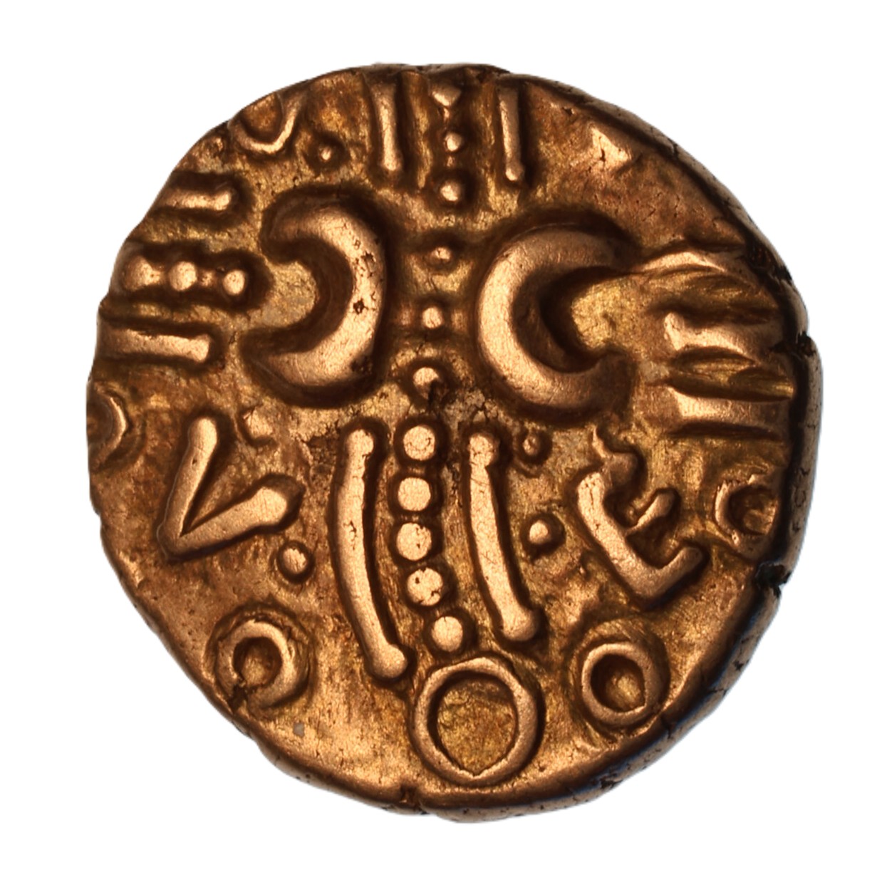Catuvellauni Tasciovanos c. 25 BC-AD 10 Verlamion Gold Quarter Stater *Scarce* - Image 2