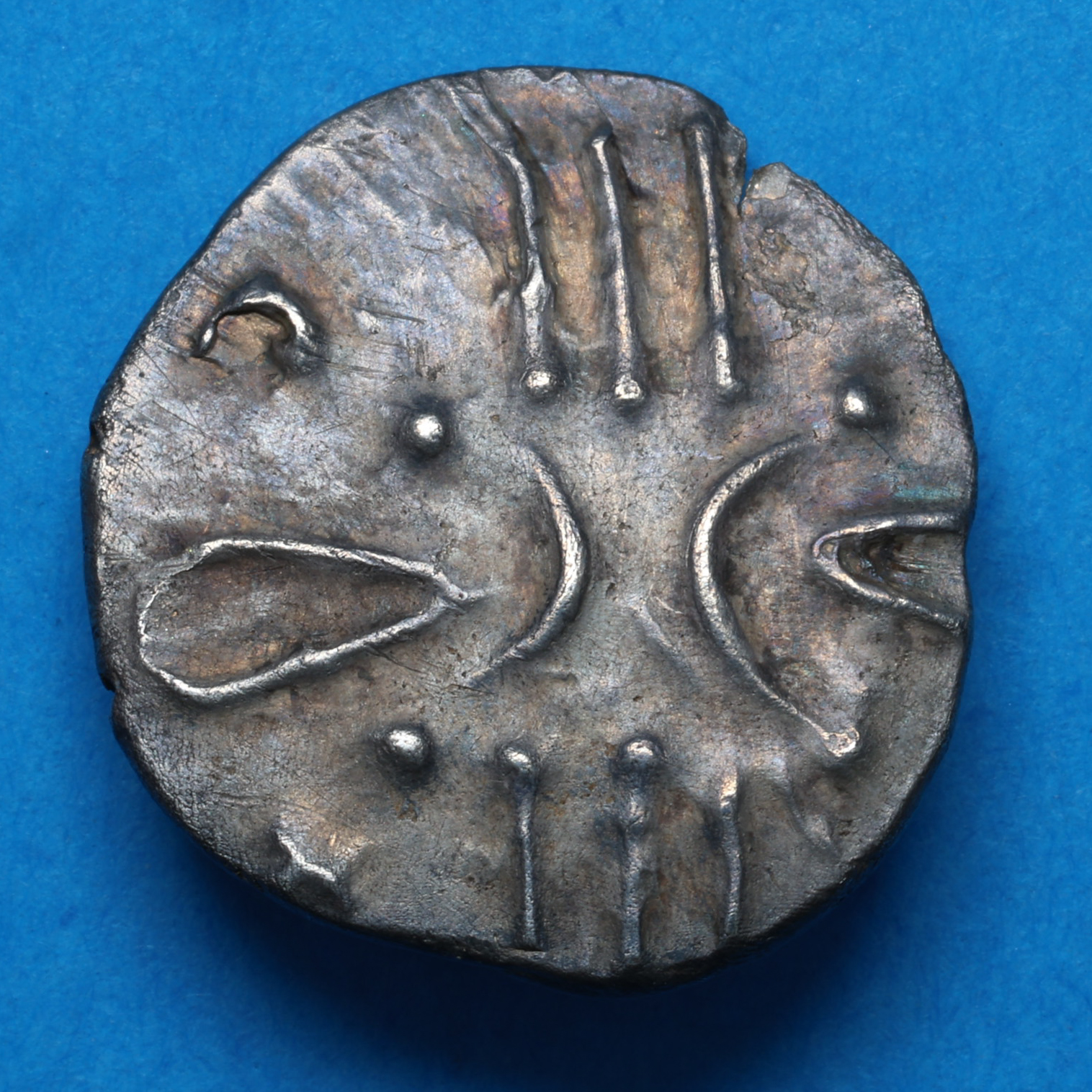 Catuvellauni Tasciovanos c. 25 BC-AD 10 Capricorn Silver Unit *Extremely Rare* - Image 4
