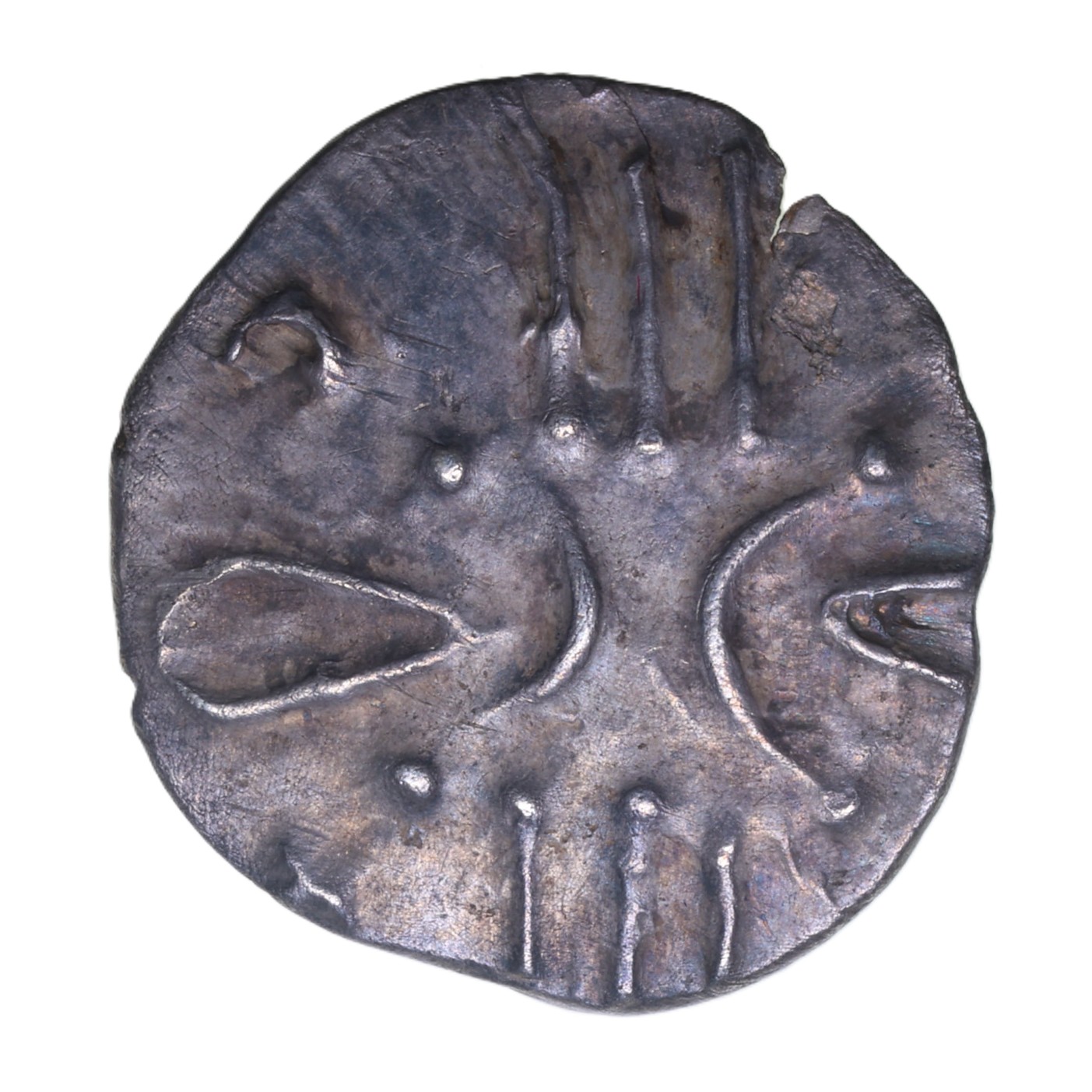 Catuvellauni Tasciovanos c. 25 BC-AD 10 Capricorn Silver Unit *Extremely Rare* - Image 2