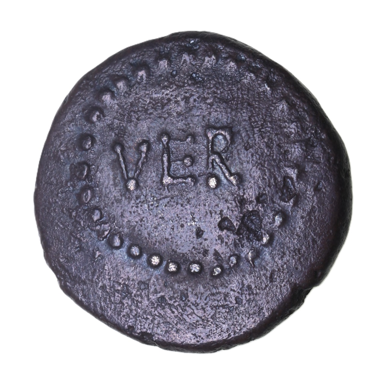 Catuvellauni Tasciovanos c. 25 BC-AD 10 VER Silver Unit *Excessively Rare* - Image 2