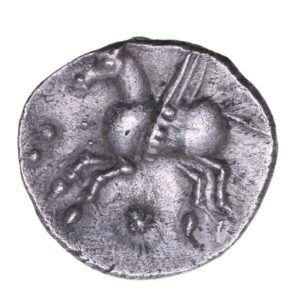 Catuvellauni Tasciovanos c. 25 BC-AD 10 Pegasus Star Silver Unit *Extremely Rare*