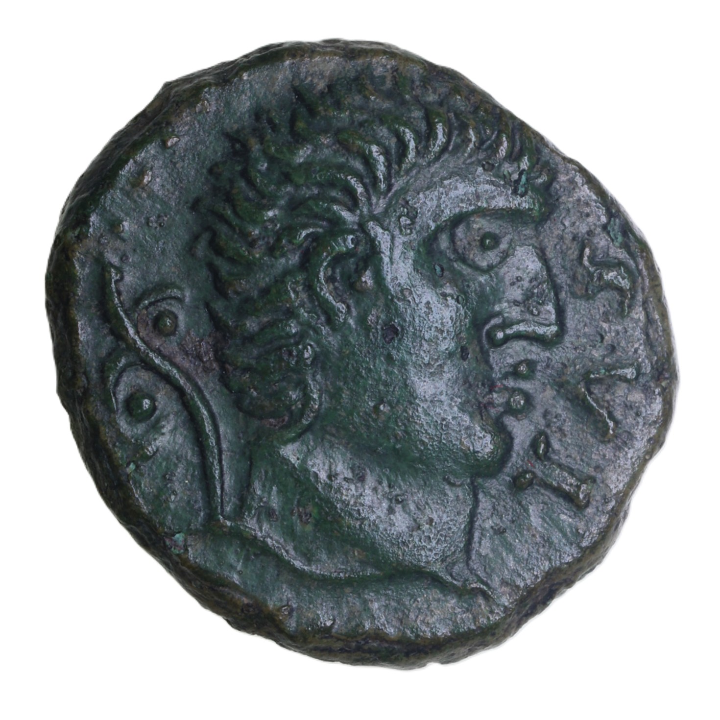 Catuvellauni Tasciovanos c. 25 BC-AD 10 T. War Trumpet Bronze Unit *Very Rare*
