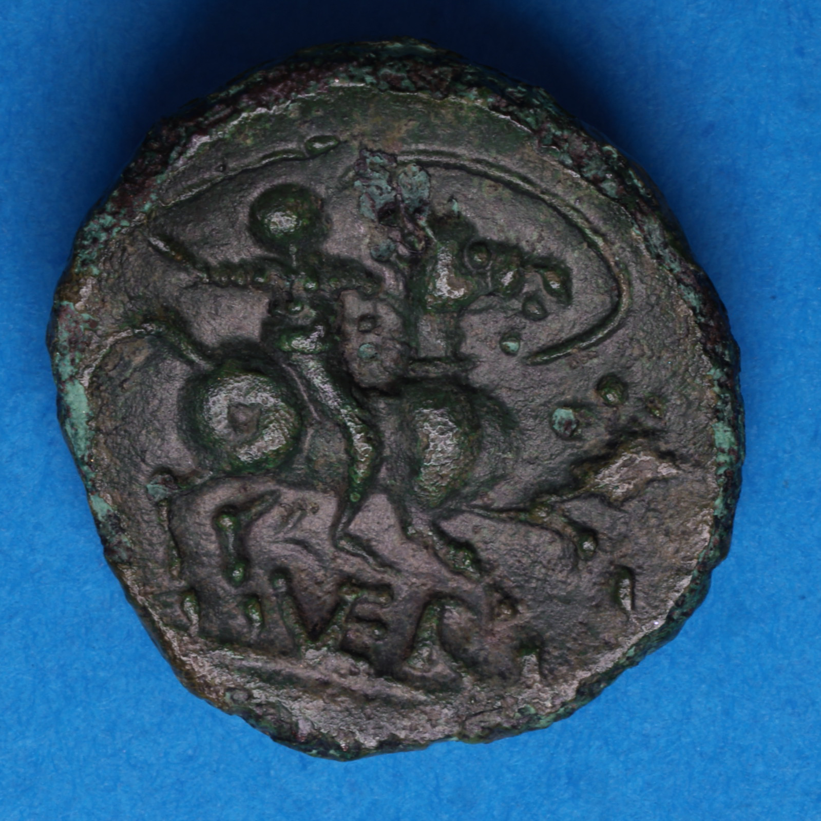 Catuvellauni Tasciovanos c. 25 BC-AD 10 T. War Trumpet Bronze Unit *Very Rare* - Image 4