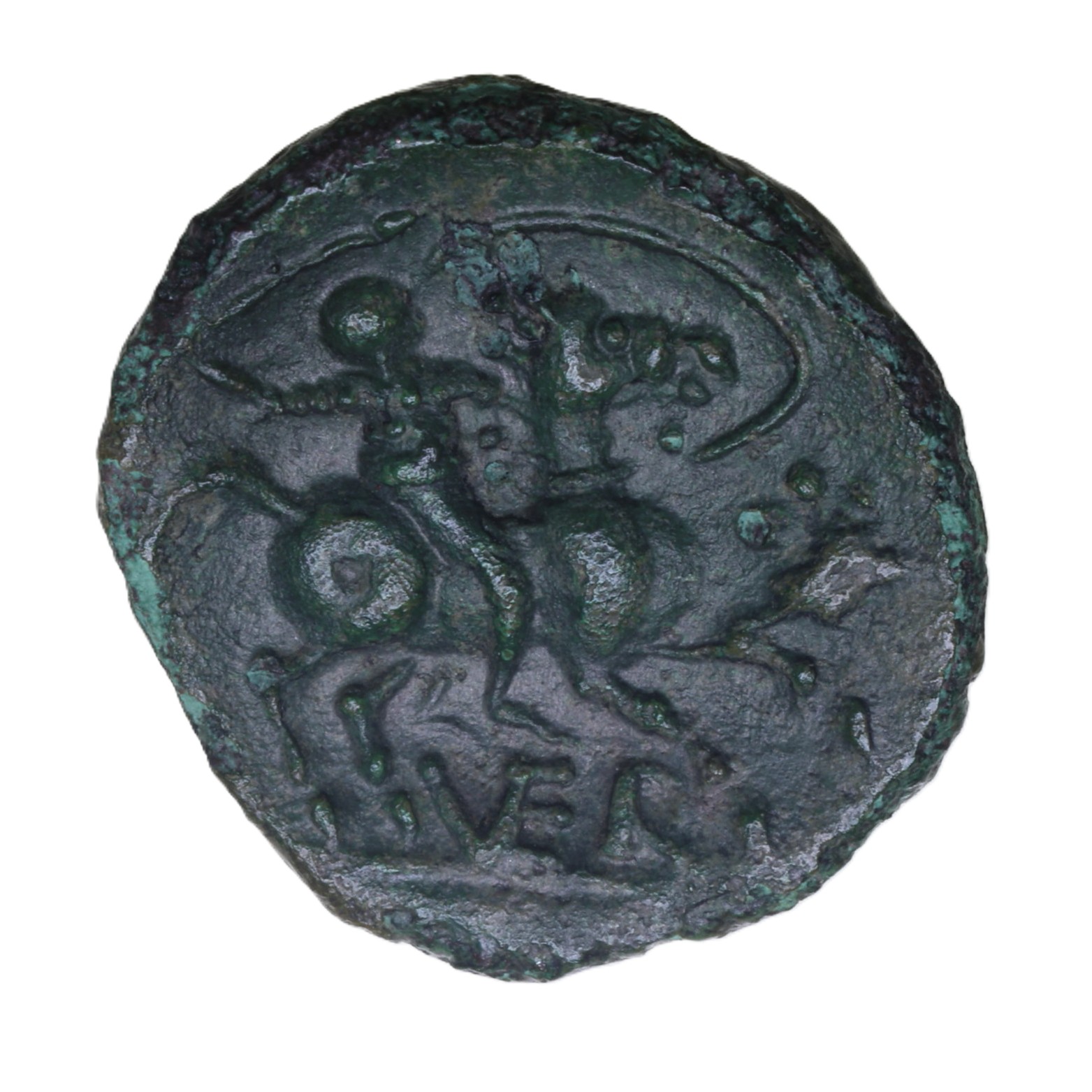 Catuvellauni Tasciovanos c. 25 BC-AD 10 T. War Trumpet Bronze Unit *Very Rare* - Image 2