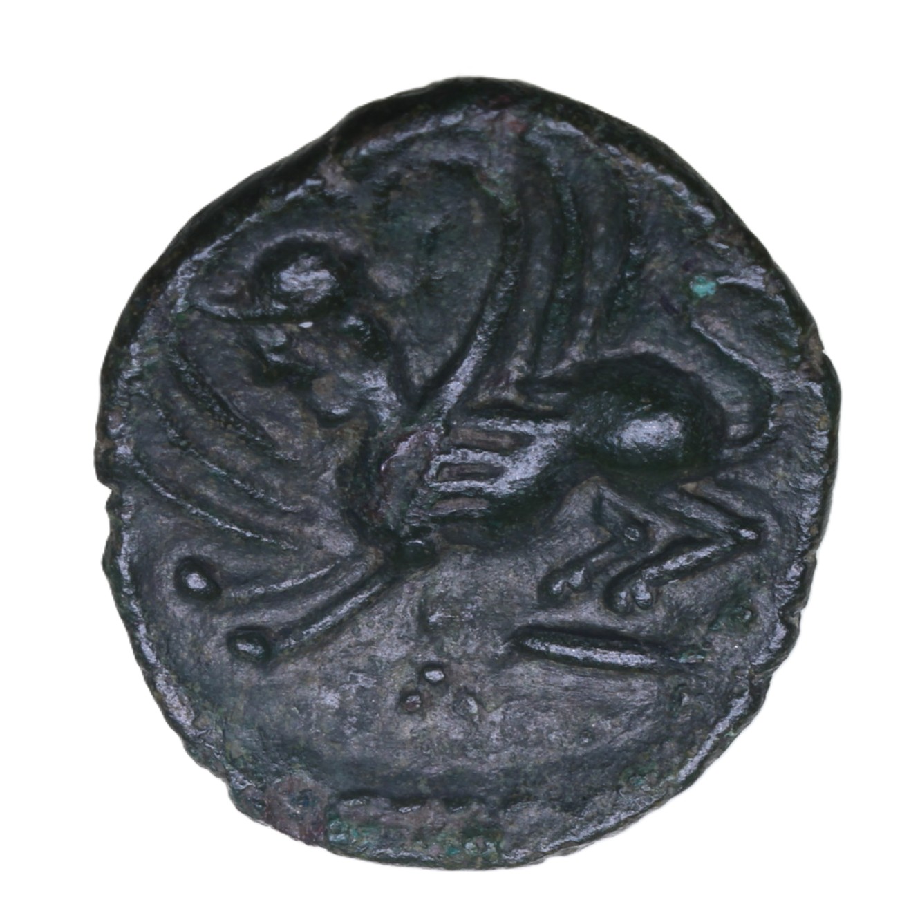 Catuvellauni Tasciovanos c. 25 BC-AD 10 Lion and Sphinx Bronze Unit *Extremely Rare* - Image 2