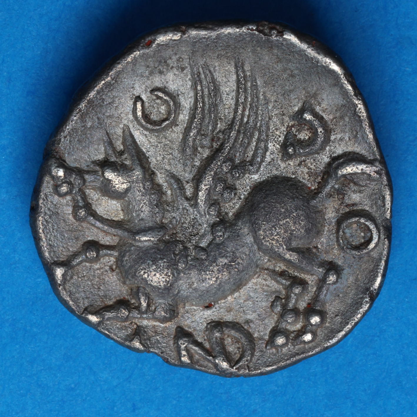 Catuvellauni Andoco c. 20-1 BC Andoco Pegasus Silver Unit *Very Rare* - Image 4