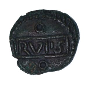Catuvellauni Rues c. AD 1-10 Rues Griffin Bronze Unit *Very Rare*