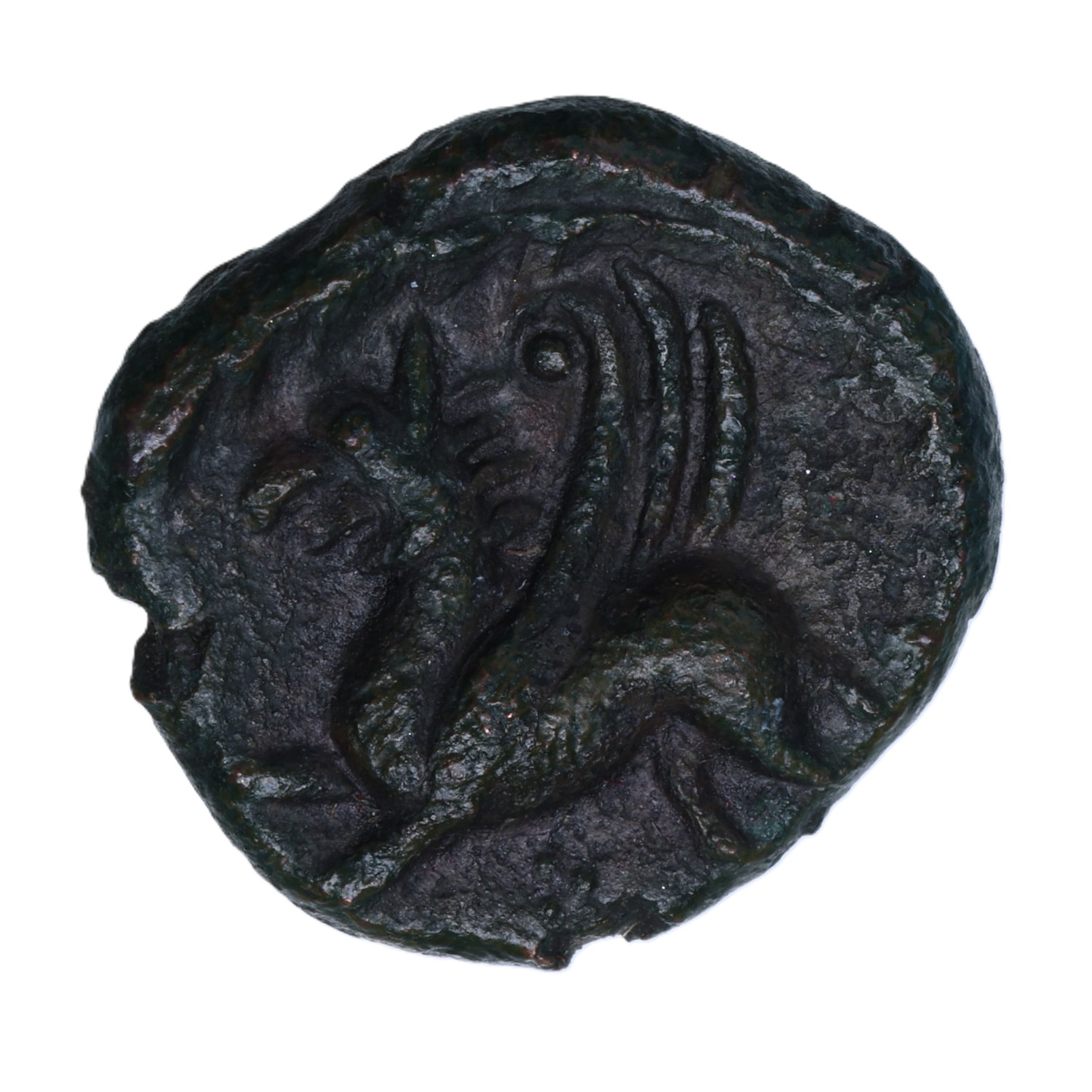 Catuvellauni Rues c. AD 1-10 Rues Griffin Bronze Unit *Very Rare* - Image 2