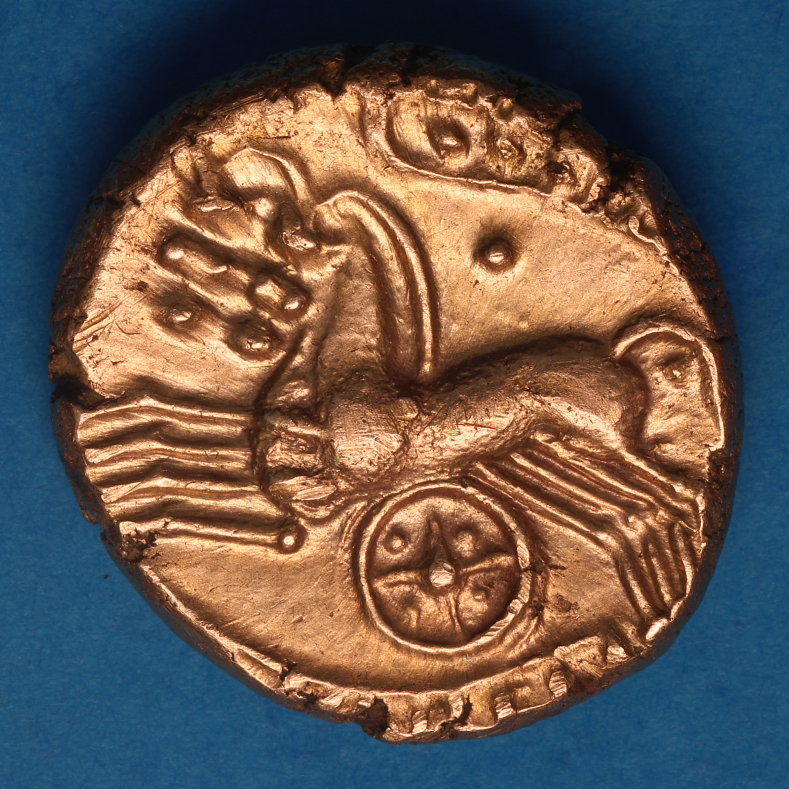 Catuvellauni and Trinovantes Cunobelinus c. AD 8-40 Biga Gold Stater *Very Rare* - Image 3