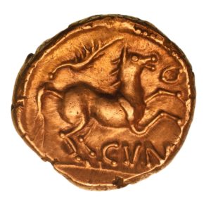 Catuvellauni and Trinovantes Cunobelinus c. AD 8-40 Wild Gold Stater *Scarce*
