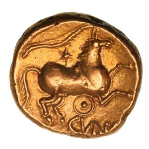 Catuvellauni and Trinovantes Cunobelinus c. AD 8-40 Wild Ring type Gold Stater *Scarce*