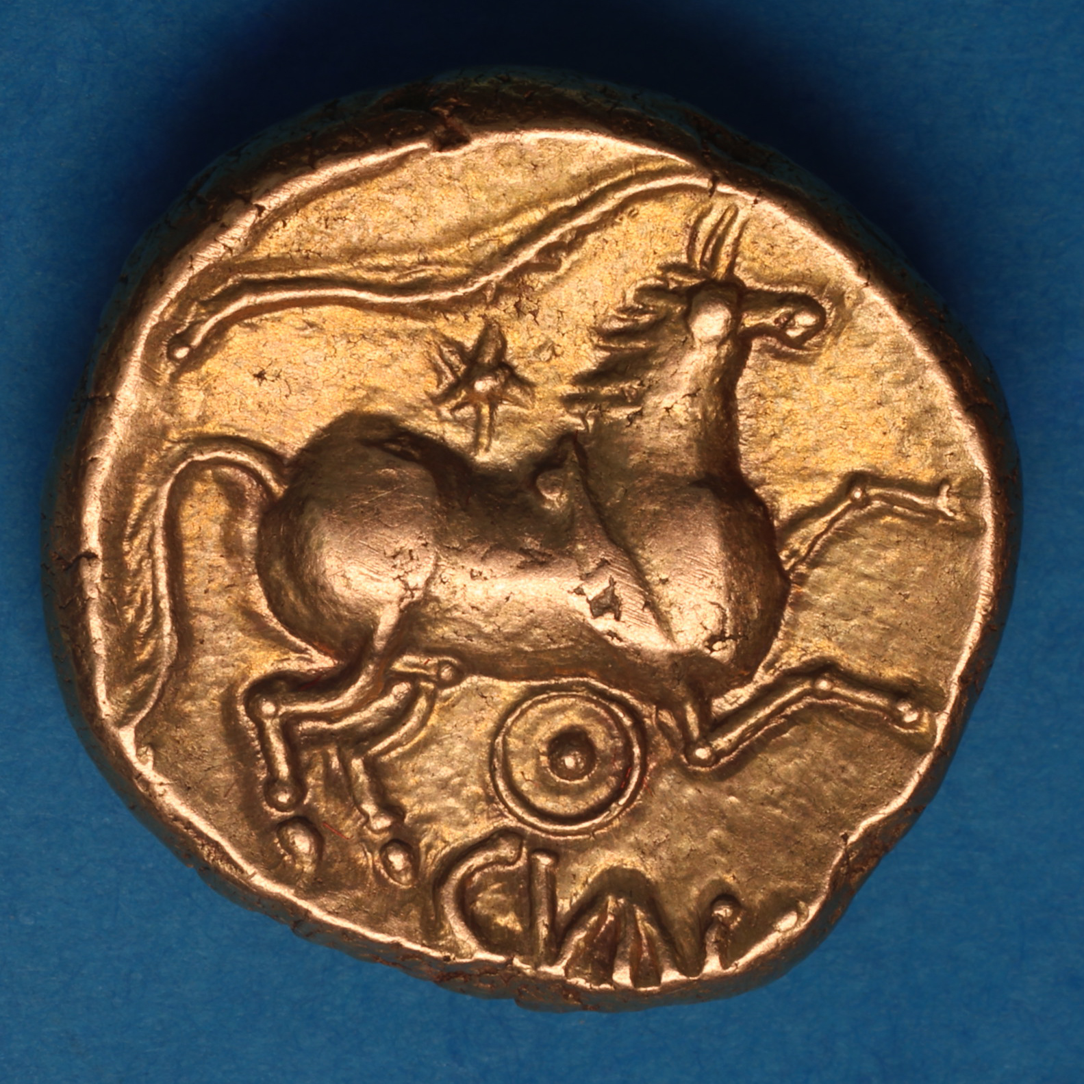 Catuvellauni and Trinovantes Cunobelinus c. AD 8-40 Wild Ring type Gold Stater *Scarce* - Image 3