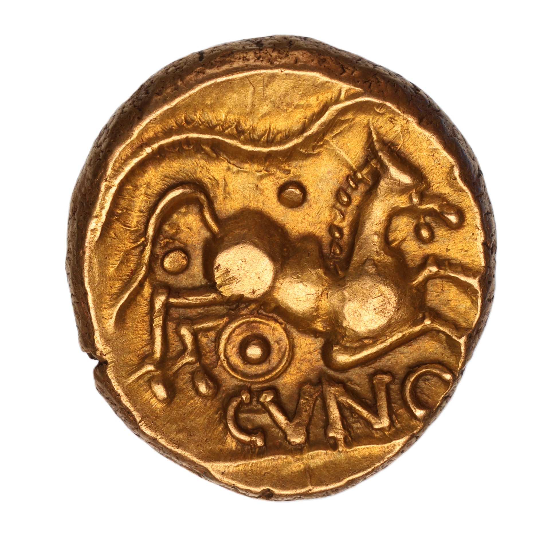 Catuvellauni and Trinovantes Cunobelinus c. AD 8-40 Plastic Gold Stater *Scarce*