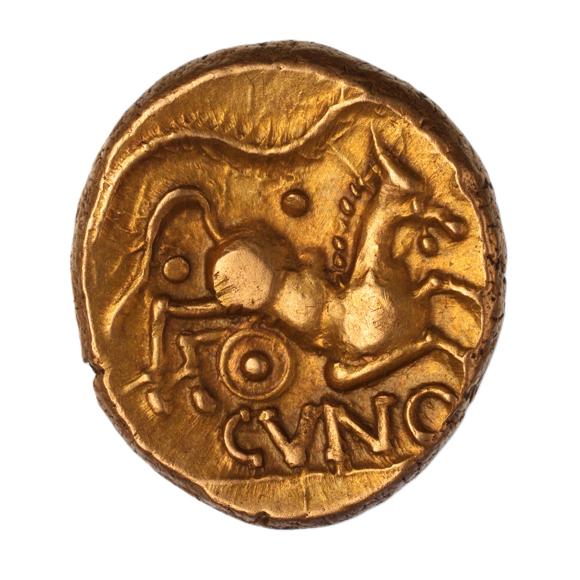 Catuvellauni and Trinovantes Cunobelinus c. AD 8-40 Plastic Gold Stater *Scarce* - Image 2