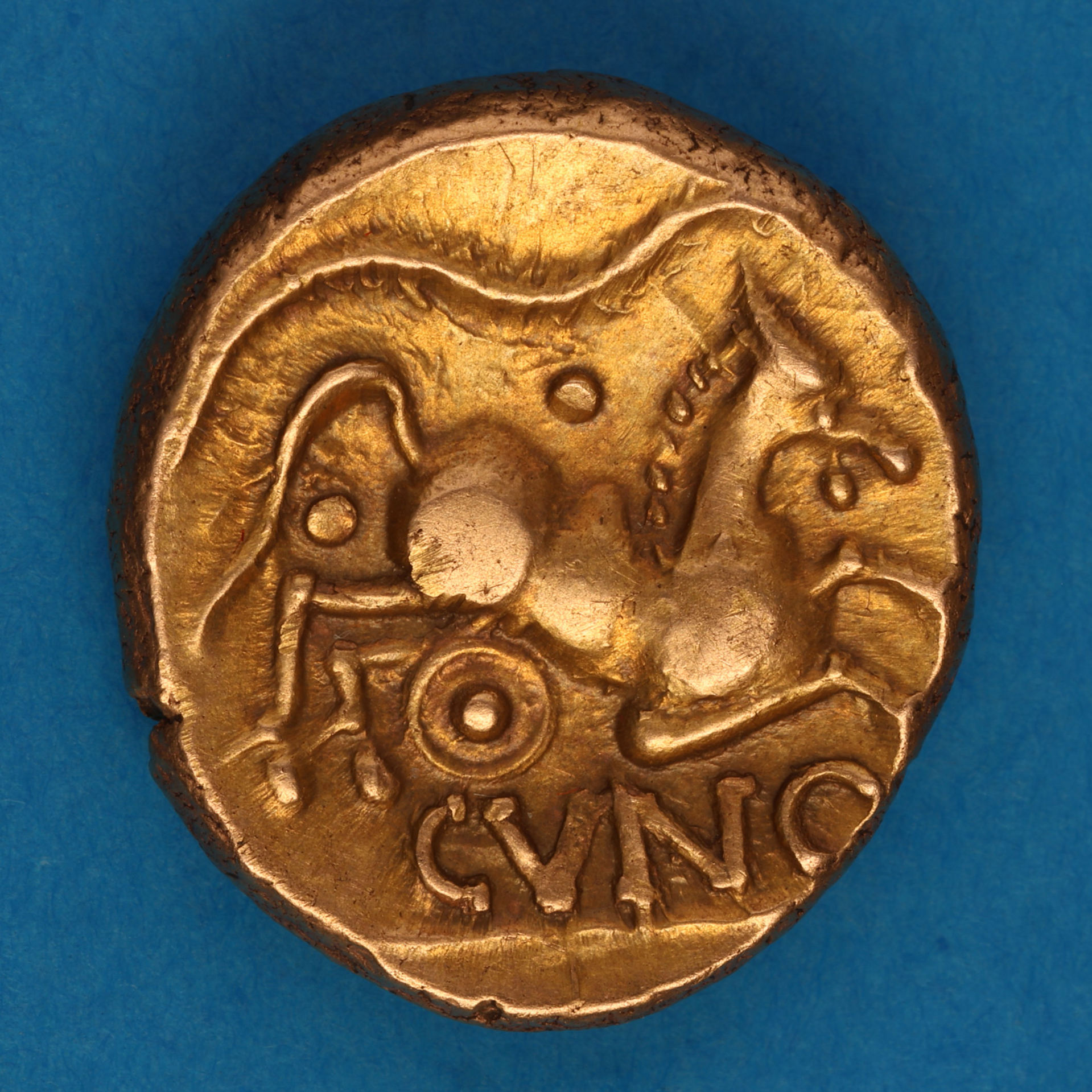 Catuvellauni and Trinovantes Cunobelinus c. AD 8-40 Plastic Gold Stater *Scarce* - Image 3