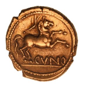 Catuvellauni and Trinovantes Cunobelinus c. AD 8-40 Classic Stalk type Gold Stater *Scarce*