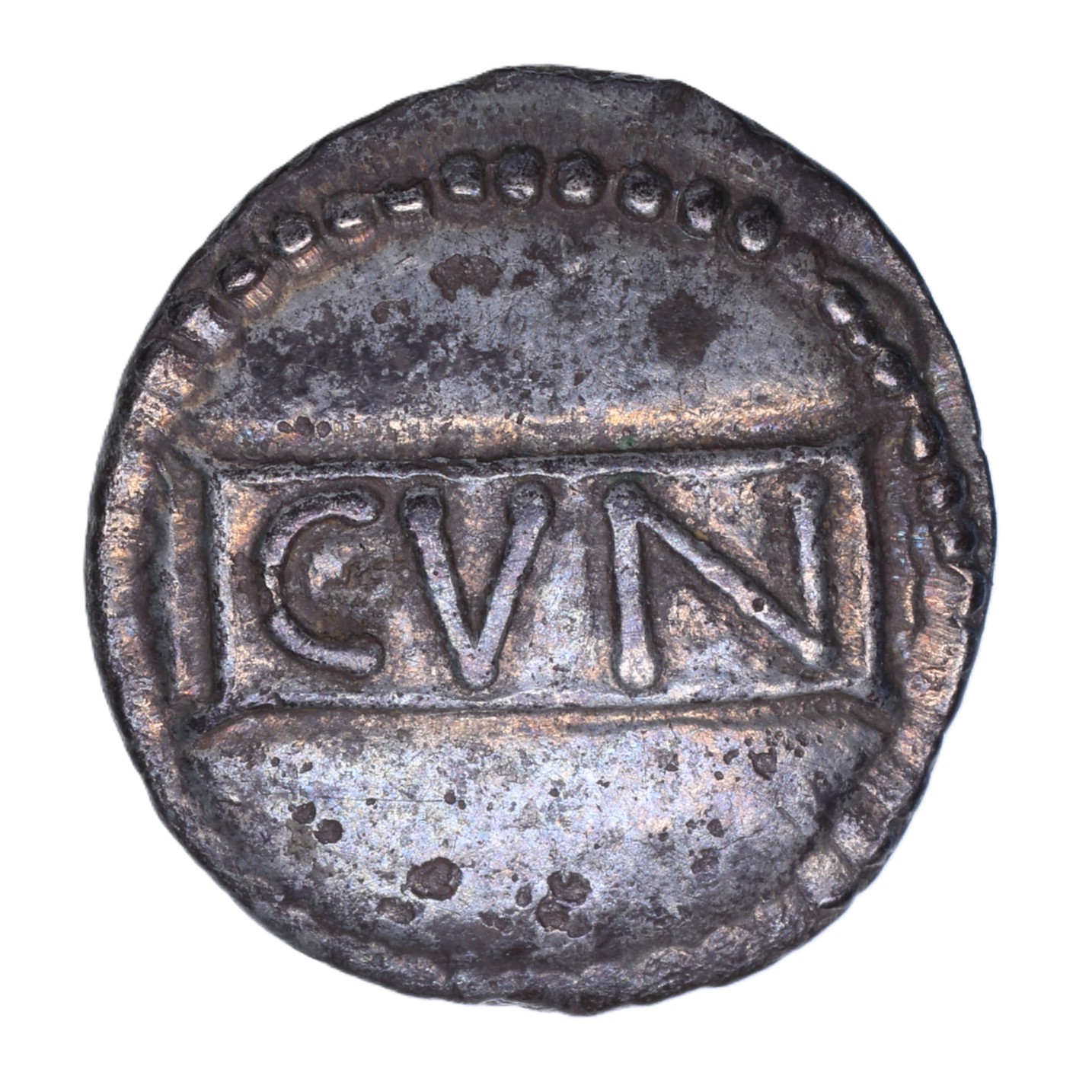 Catuvellauni and Trinovantes Cunobelinus c. AD 8-40 Hunting Dog Silver Unit *Very Rare* - Image 2