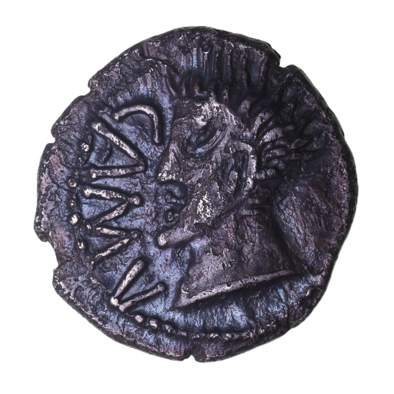 Catuvellauni and Trinovantes Cunobelinus c. AD 8-40 Spiky Silver Unit *Very Rare*