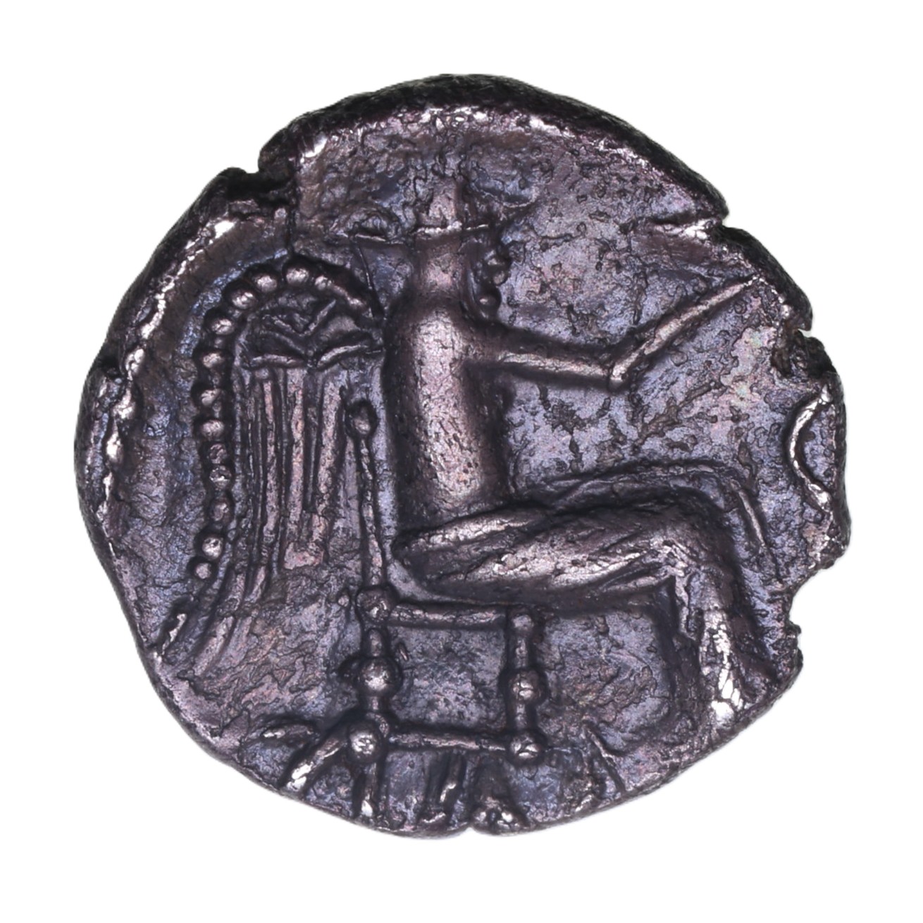 Catuvellauni and Trinovantes Cunobelinus c. AD 8-40 Spiky Silver Unit *Very Rare* - Image 2
