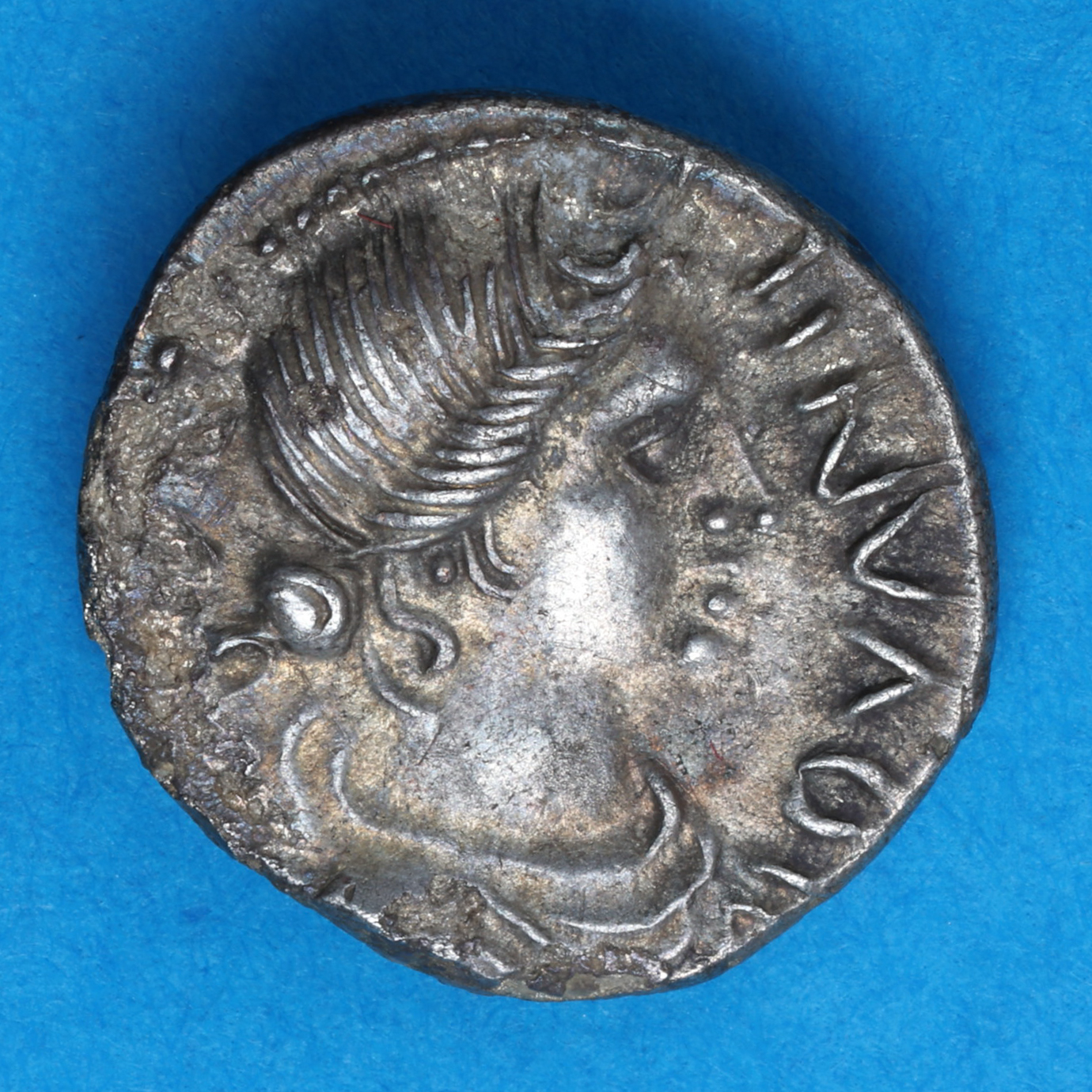 Catuvellauni and Trinovantes Cunobelinus c. AD 8-40 Lyre Player Silver Unit *Very Rare* - Image 3