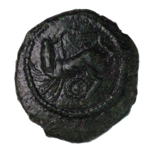Catuvellauni and Trinovantes Cunobelinus c. AD 8-40 C. Pegasus Victory Left Bronze Unit *Scarce*