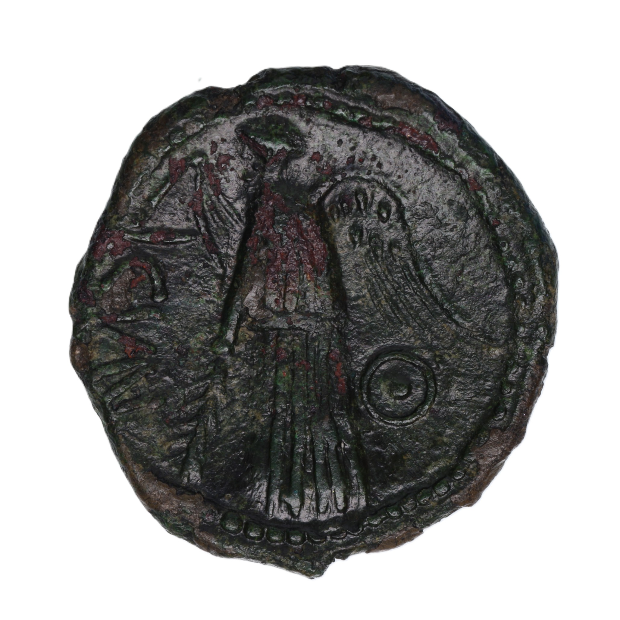 Catuvellauni and Trinovantes Cunobelinus c. AD 8-40 C. Pegasus Victory Left Bronze Unit *Scarce* - Image 2