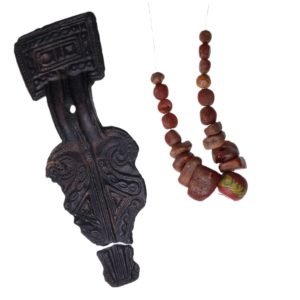 Anglo Saxon Great Square Head Brooch & Necklace