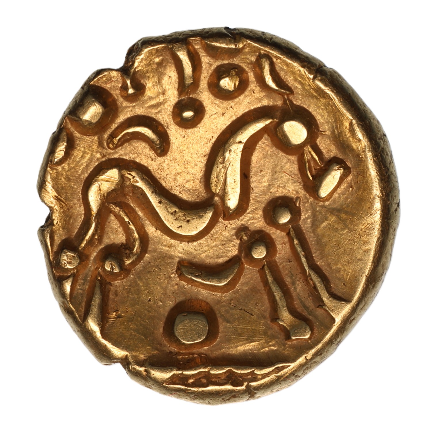 Gallo Belgic 1st Century BC Gold Ambiani Stater