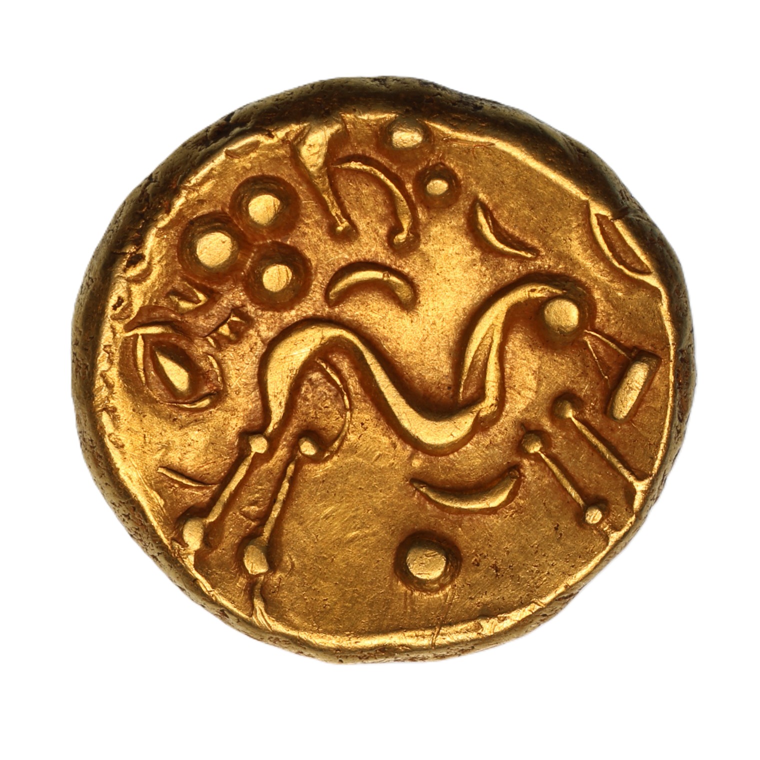 Gallo Belgic 1st Century BC Gold Ambiani Stater