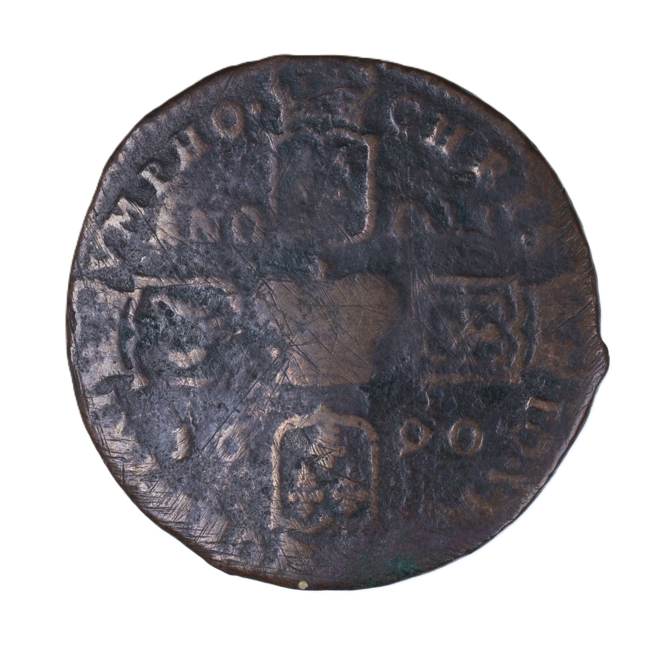 Ireland Gunmoney James II AD 1685-1691 Civil War Coinage Brass Gunmoney Crown AD 1690 - Image 2