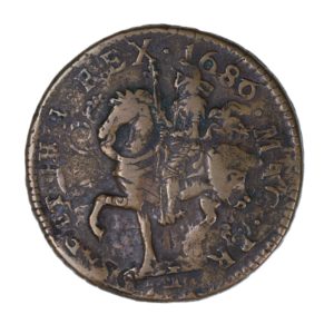 Ireland Gunmoney James II AD 1685-1691 Civil War Coinage Brass Gunmoney Crown AD 1690