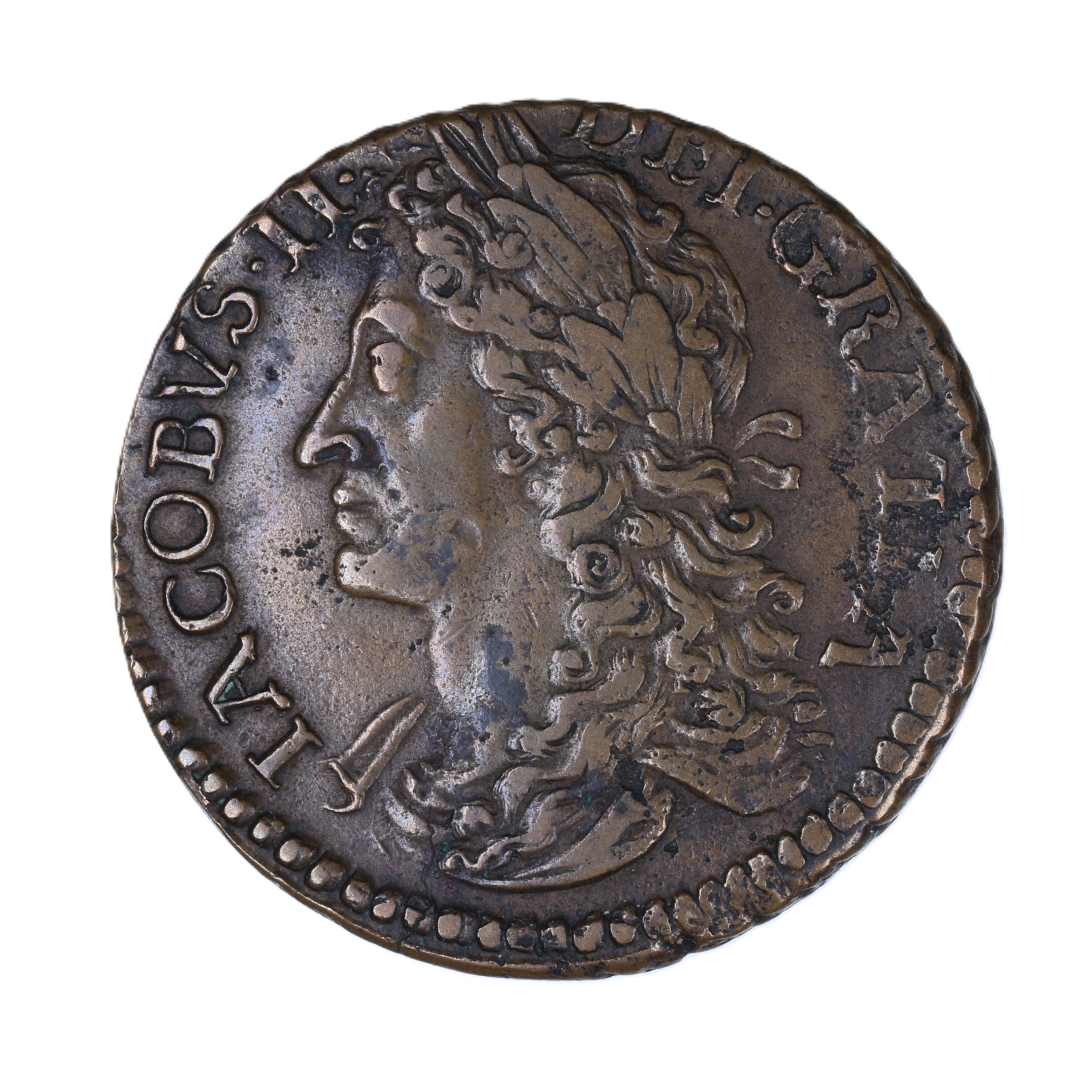 Ireland Gunmoney James II AD 1685-1691 Civil War Coinage Brass Gunmoney Halfcrown AD 1689