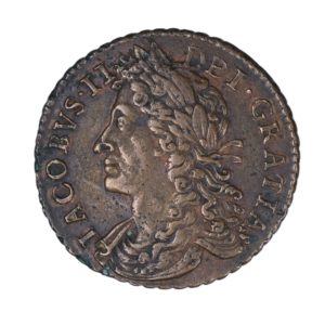 Ireland Gunmoney James II AD 1685-1691 Civil War Coinage Brass Gunmoney Halfcrown AD 1689